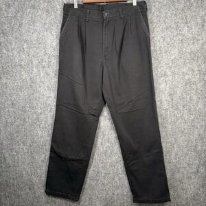 Wrangler Riata Pants Men's 34x32 Black Cotton Casual Dress Slacks